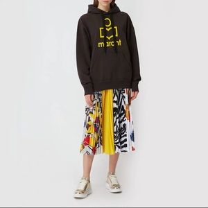 Isabel Marant Etoile black logo hoodie